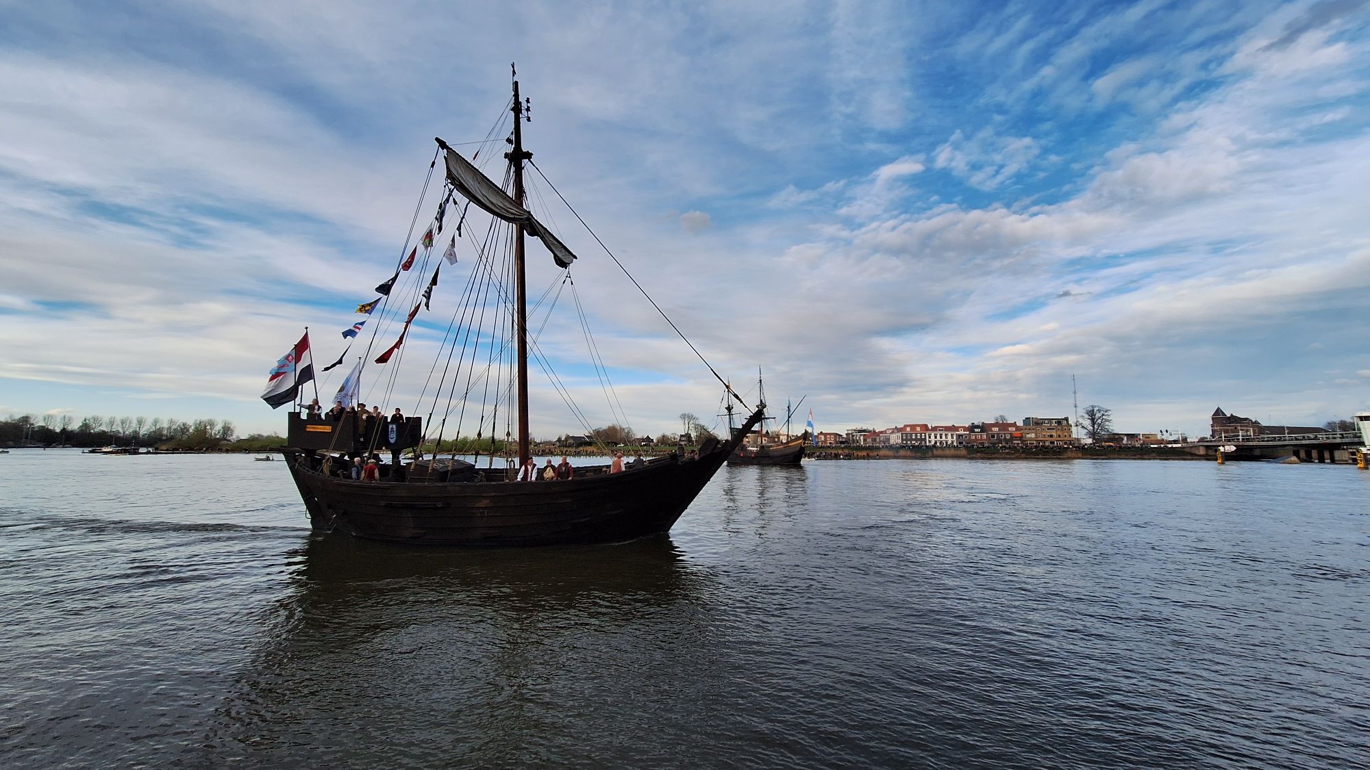 Replica van de Kamper Kogge, een middeleeuws Hanzeschip